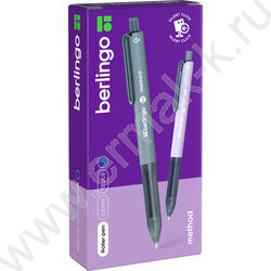 Ручка-роллер "Method" синяя, 0,6мм, цвет корпуса - ассорти NEW | Фото 3