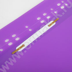 Скоросшиватель пл  140/180 мкм фиолетовый, прозрач. вверхний лист NEW | Фото 4