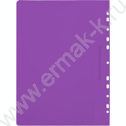 Скоросшиватель пл  140/180 мкм фиолетовый, прозрач. вверхний лист NEW | Фото 6