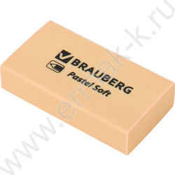 Ластик прямоугольный "PASTEL SOFT" /45*25*10мм, экологичный ПВХ /ассорти NEW | Фото 2