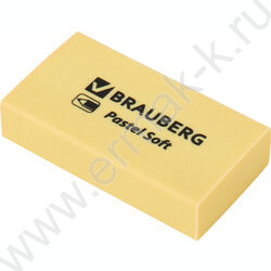 Ластик прямоугольный "PASTEL SOFT" /45*25*10мм, экологичный ПВХ /ассорти NEW | Фото 3