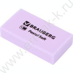 Ластик прямоугольный "PASTEL SOFT" /45*25*10мм, экологичный ПВХ /ассорти NEW | Фото 5