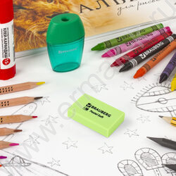 Ластик прямоугольный "PASTEL SOFT" /45*25*10мм, экологичный ПВХ /ассорти NEW | Фото 9