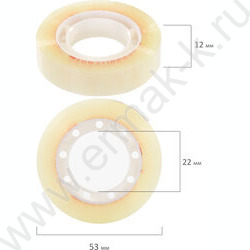 Скотч 12*33 прозр./КОМПЛЕКТ -4шт NEW | Фото 5