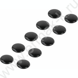 Магнит д/белой доски 30мм /10шт "BLACK&WHITE" /усиленные /черные NEW | Фото 1