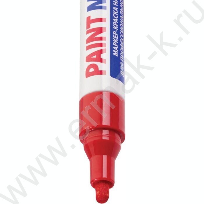 Маркер-краска /красный/ 4мм круг /нитро-основа "PROFESSIONAL PLUS" | Фото 4