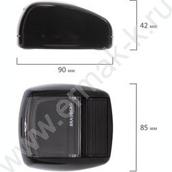 Диспенсер д/скрепок магнитный /30 скрепок, роликовый механизм подачи /черная NEW | Фото 3