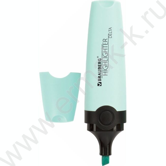 Текстовыделитель /бирюзовый/ 1-5мм косой "DELTA PASTEL" | Фото 1
