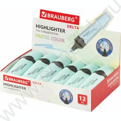 Текстовыделитель /бирюзовый/ 1-5мм косой "DELTA PASTEL" NEW | Фото 6