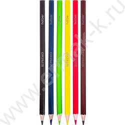 Карандаши   6цв Supremo /мягкий стержень /карт.коробка NEW | Фото 2