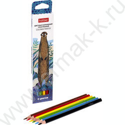Карандаши   6цв Colora /трехгранные /карт. короб с европодвесом NEW | Фото 2