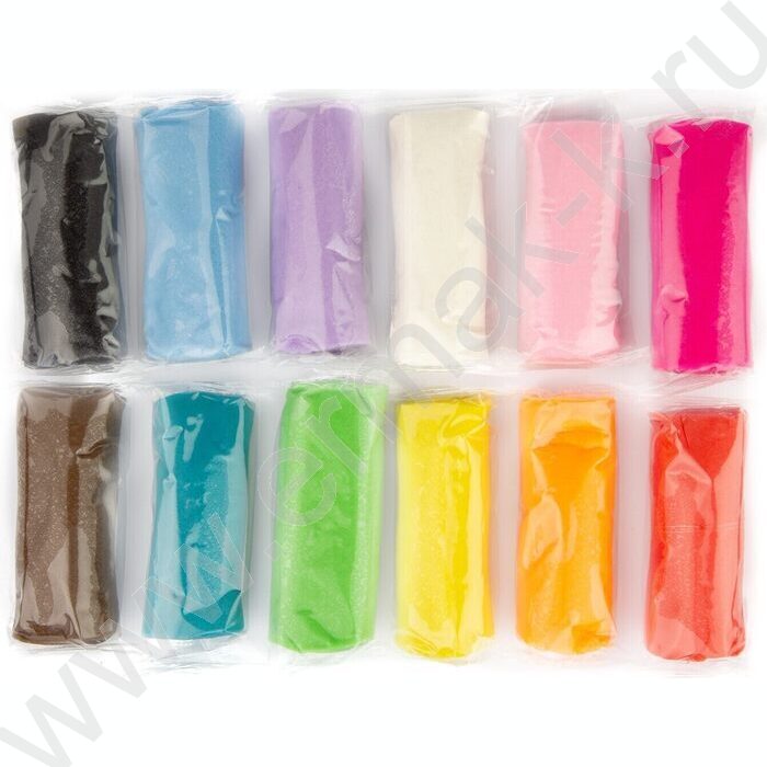 Тесто д/лепки  12цв 330г с формочками | Фото 4