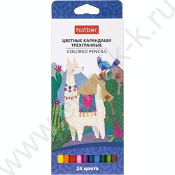 Карандаши  24цв Colora /трехгранные /карт. короб с европодвесом NEW | Фото 1