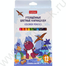 Карандаши  12цв Jumbo /утолщенные /шестигранные /+точилка /карт. кор. NEW | Фото 1