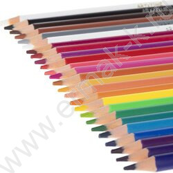 Карандаши пластиковые стираемые 24цв  + 1 карандаш-ластик Art-Mate /карт. короб. с европодвесом NEW | Фото 6