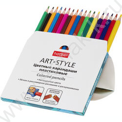Карандаши пластиковые 18цв Art-Style /карт. короб. с европодвесом NEW | Фото 4