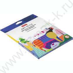 Карандаши пластиковые 24цв Art-Style /карт. короб. с европодвесом NEW | Фото 2