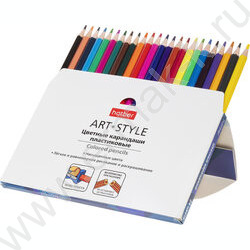 Карандаши пластиковые 24цв Art-Style /карт. короб. с европодвесом NEW | Фото 4