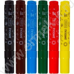 Фломастеры   6цв Jumbo-XL, утолщенный корпус  /блистер с европодвесом NEW | Фото 3