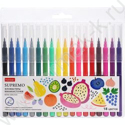 Фломастеры  18цв Supremo, миникисть, пастельные /блистер с европодвесом NEW | Фото 1