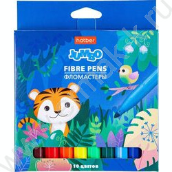 Фломастеры  10цв Jumbo, утолщенный корпус  /карт.короб. с европодвесом NEW | Фото 1