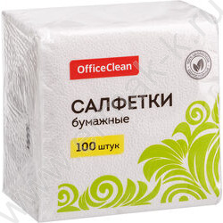 Салфетки 100шт 24*24см белые /1 слойн. NEW | Фото 1