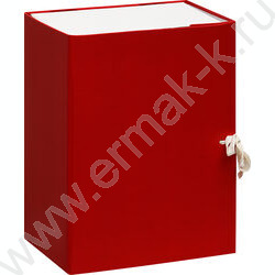 Короб архивный 150мм б/вин  2 завязки, разборный /красный NEW | Фото 1