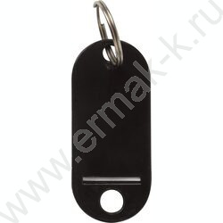 Брелок д/ключей /длина 50мм, инфо-окно 30*15мм /черный NEW | Фото 2