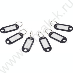 Брелок д/ключей /длина 50мм, инфо-окно 30*15мм /черный NEW | Фото 3