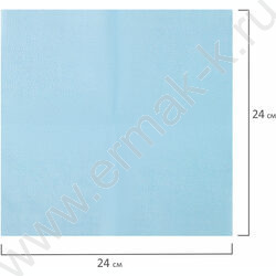 Салфетки 250шт 24*24см синие (пастельный цвет) NEW | Фото 4