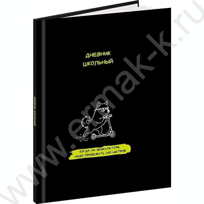 Дневник 1-11кл. /тв.обл./глянец/резинка "Забавный дизайн на чёрном-7" | Фото 1