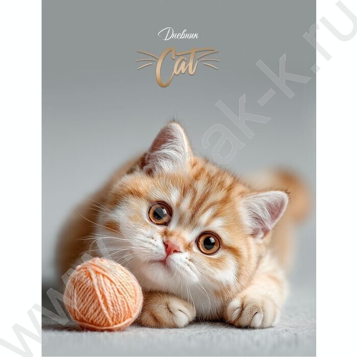 Дневник 1-11кл. /тв.обл./мат.лам./лен "Милый котик-7" | Фото 1