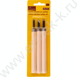 Набор резцов по дереву Сонет   3шт европодвес | Фото 1