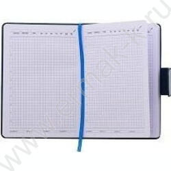 Ежедневник н/дат 14,5*21 116л/кожезаменитель под нубук, синий цвет, металлическая застёжка на ма NEW | Фото 3