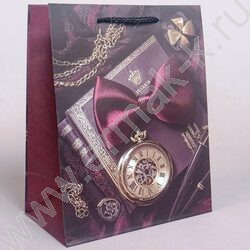 Пакет подарочный бумажный 18*23см Мужской микс NEW | Фото 5