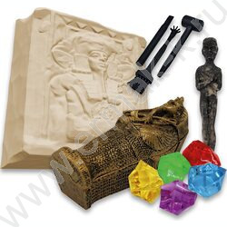 Набор д/творчества Раскопки "Гробница фараона" (саркофаг с мумией, 5 кристаллов, набор инструмен NEW | Фото 3