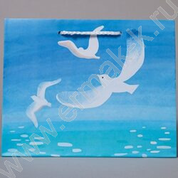 Пакет подарочный бумажный 23*18см Общий микс NEW | Фото 4