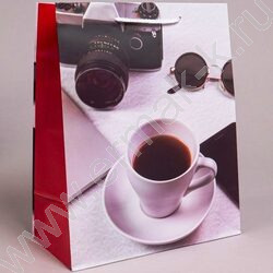 Пакет подарочный бумажный 26*32см Мужской микс NEW | Фото 4