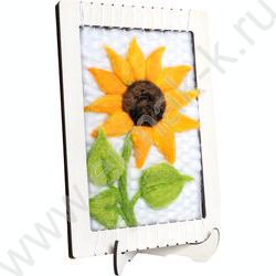 Набор д/творчества Валяние шерсти "Подсолнух" (с рамкой) NEW | Фото 7