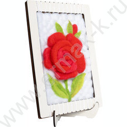 Набор д/творчества Валяние шерсти "Роза" (с рамкой) NEW | Фото 7