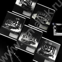 Тетрадь  12л клетка "Форсаж" /выборочный  УФ-лак/ ассорти NEW | Фото 2