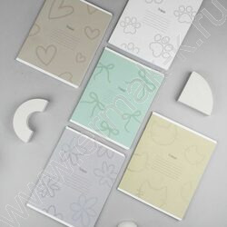 Тетрадь  24л клетка "Кокеткор" /выборочный  УФ-лак/ ассорти NEW | Фото 6