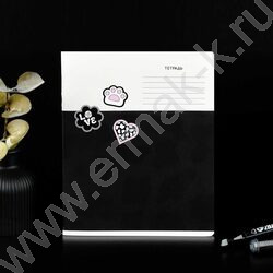 Тетрадь  24л клетка "Кошачья эстетика" /выборочный  УФ-лак/ ассорти NEW | Фото 9