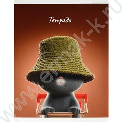 Тетрадь  48л клетка "Современные коты" /выб.ТВИН-лак/ ассорти NEW | Фото 2