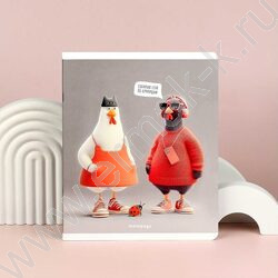 Тетрадь  48л клетка "Стильные курочки" /выборочный  УФ-лак/ ассорти NEW | Фото 7