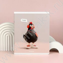 Тетрадь  48л клетка "Стильные курочки" /выборочный  УФ-лак/ ассорти NEW | Фото 8