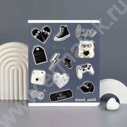 Тетрадь  48л клетка "Стикеры" /тиснение фольгой/ ассорти NEW | Фото 8