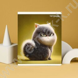 Тетрадь  48л клетка "Котяры" /конгрев + выборочный ТВИН УФ-лак/ ассорти NEW | Фото 8