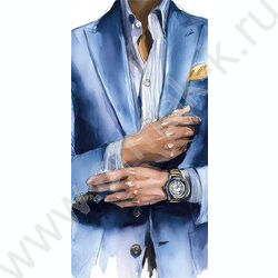 Конверт д/денег  83*167мм  "Мужчина" | Фото 1