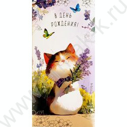 Конверт д/денег  83*167мм  "В День Рождения" NEW | Фото 1